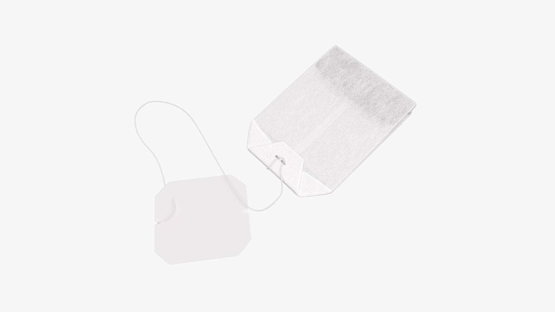 Tea bag with label 05 3D model_1