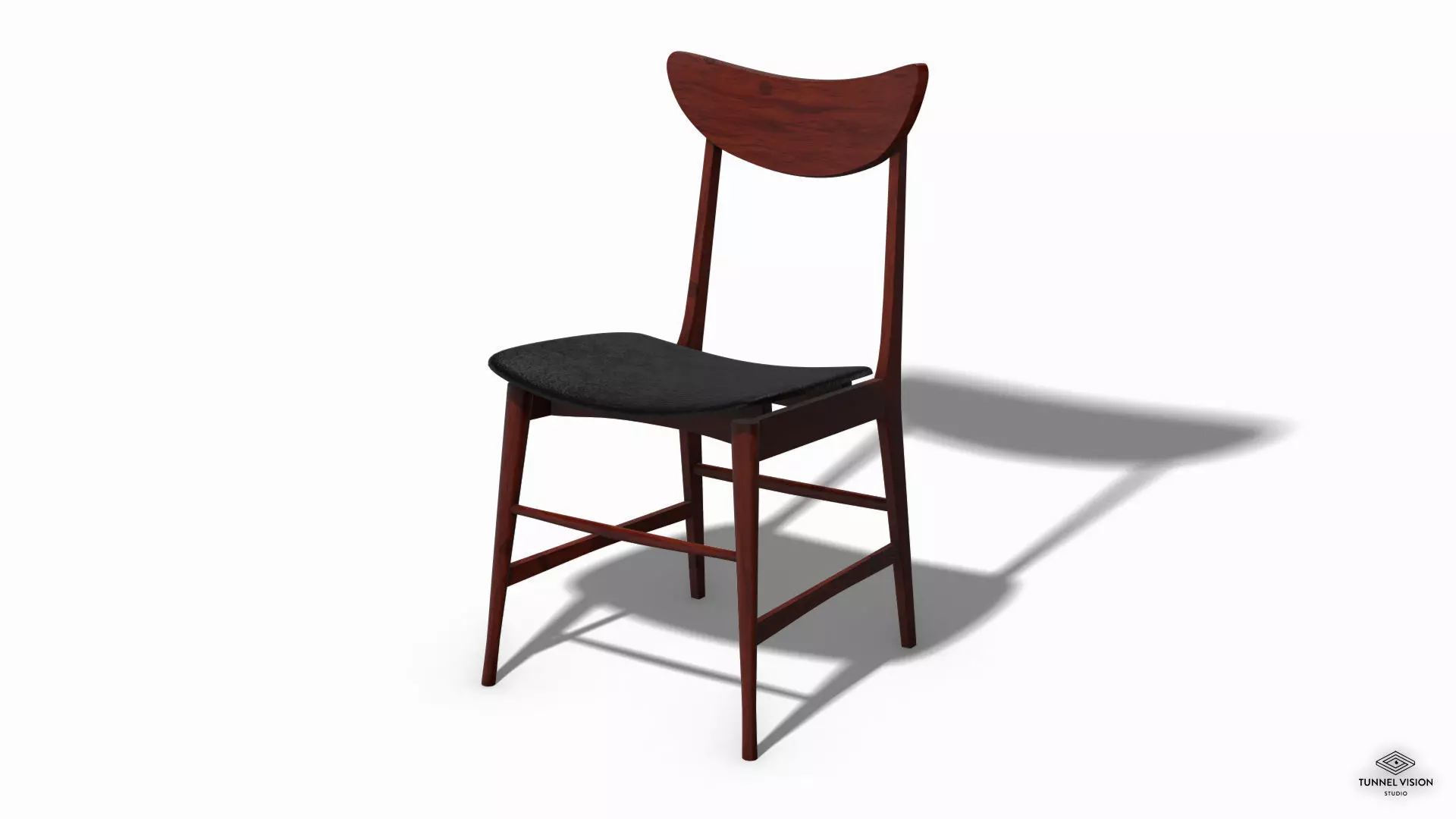 Scandinavian Design Chair 70 - Photoscanned PBR Low-poly 3D model