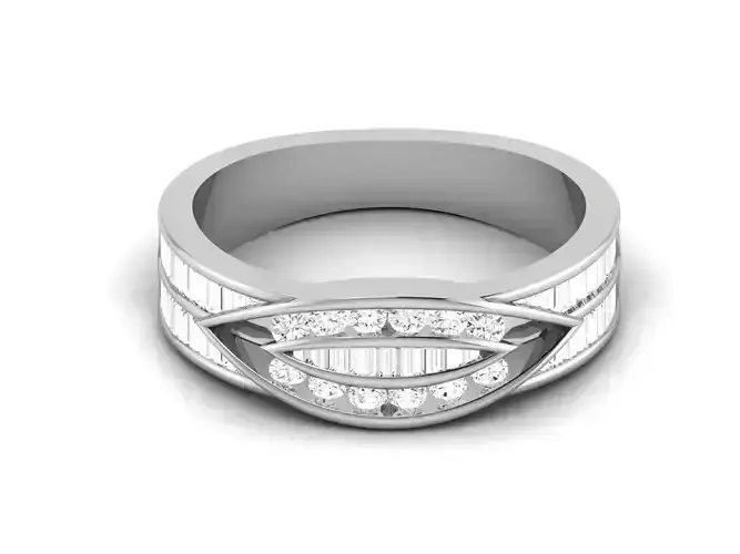 Women bride band ring 3dm render detail 3D print model