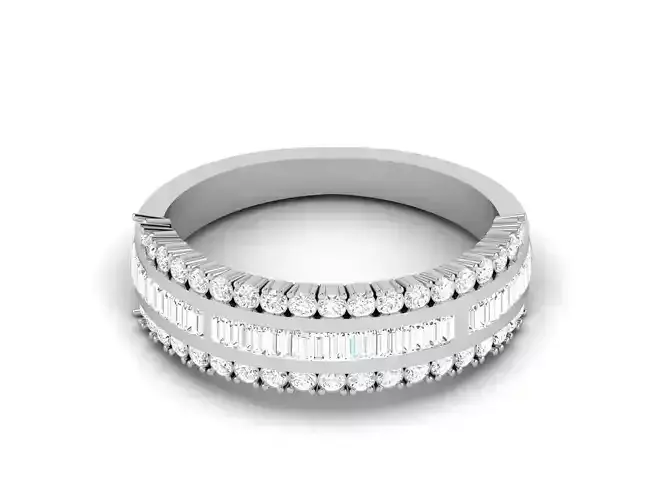 Women bride band ring 3dm render detail 3D print model