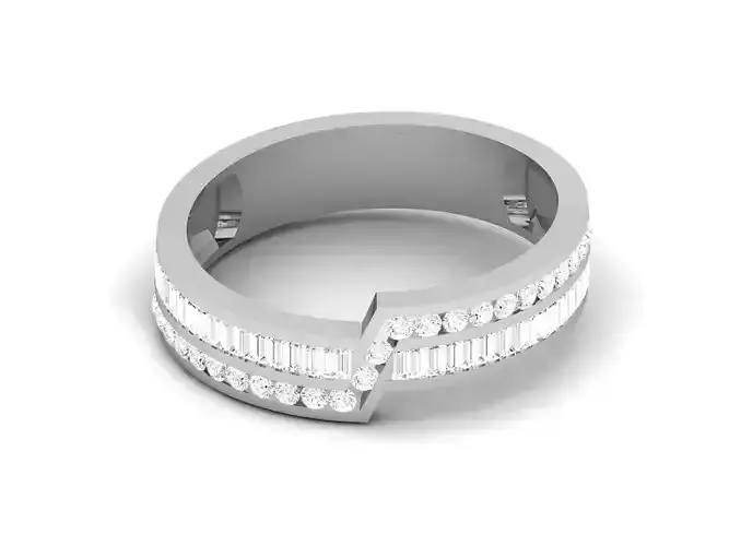 Women bride band ring 3dm render detail 3D print model