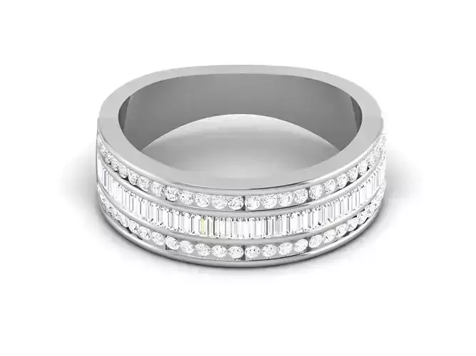 Women bride band ring 3dm render detail 3D print model