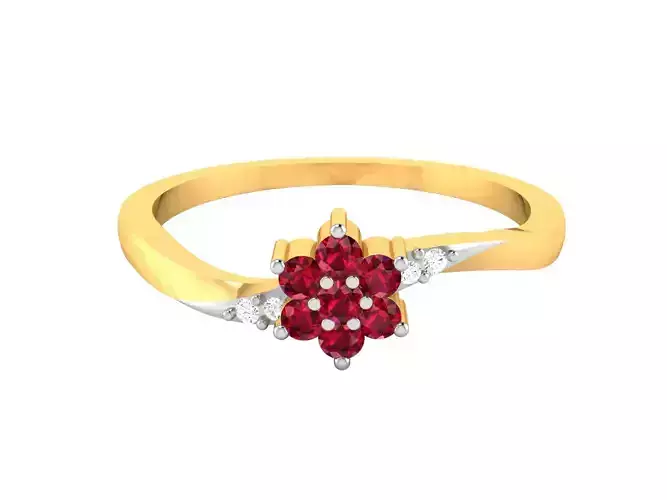 Women bride band ring 3dm render detail 3D print model