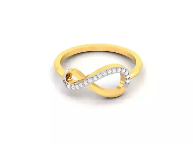 Women bride band ring 3dm render detail