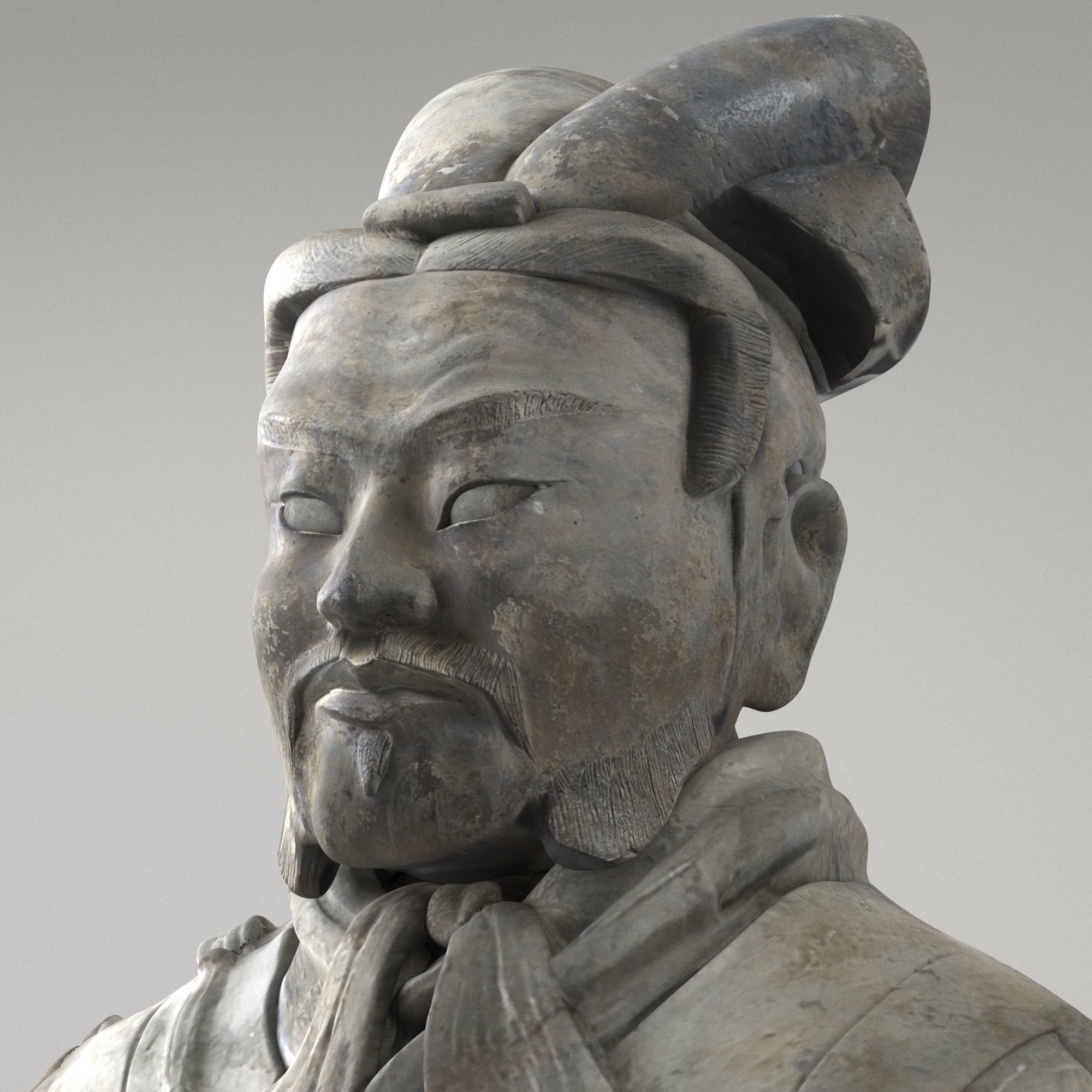 Terracotta Chinese Warrior 3D model_2