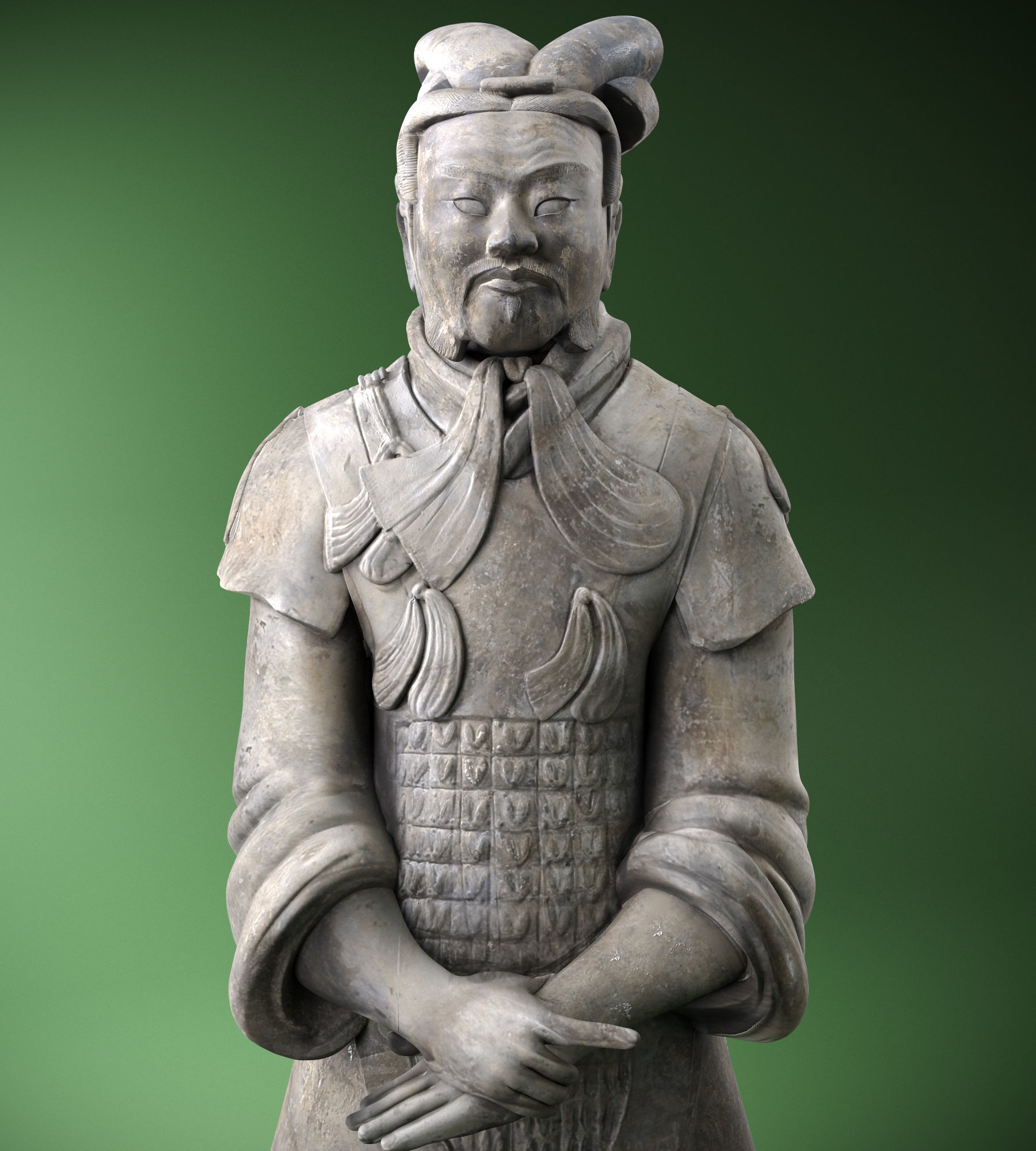 Terracotta Chinese Warrior 3D model_4