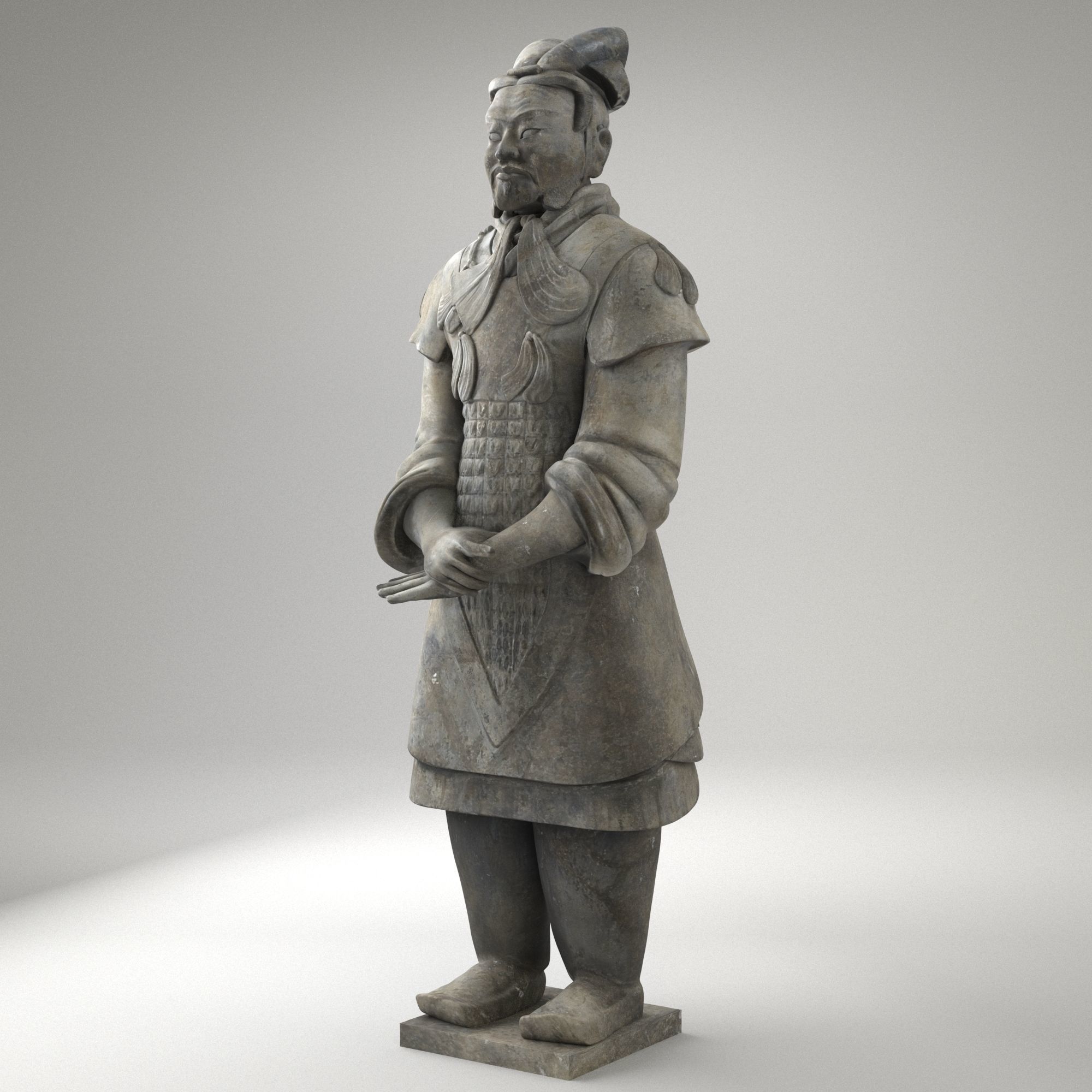 Terracotta Chinese Warrior 3D model_1