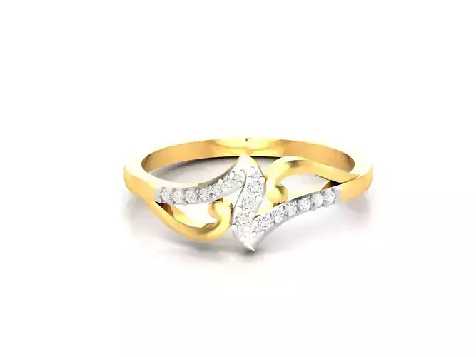 Women bride band ring 3dm render detail