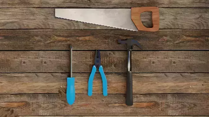 ToolsPack set of tools Free 3D model