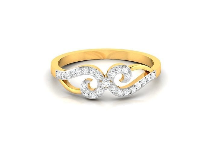 Women bride band ring 3dm render detail 3D print model