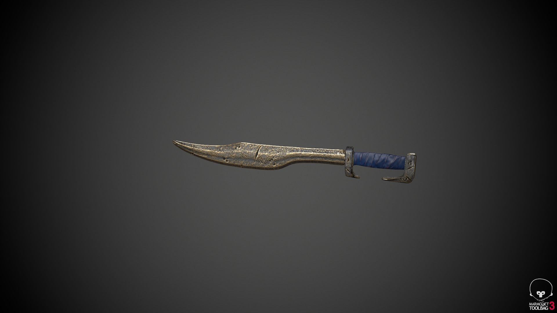 Character greek warrior Low-poly 3D model_9