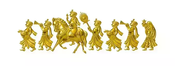 dulha dulhan 3d print  20 pieces  model  