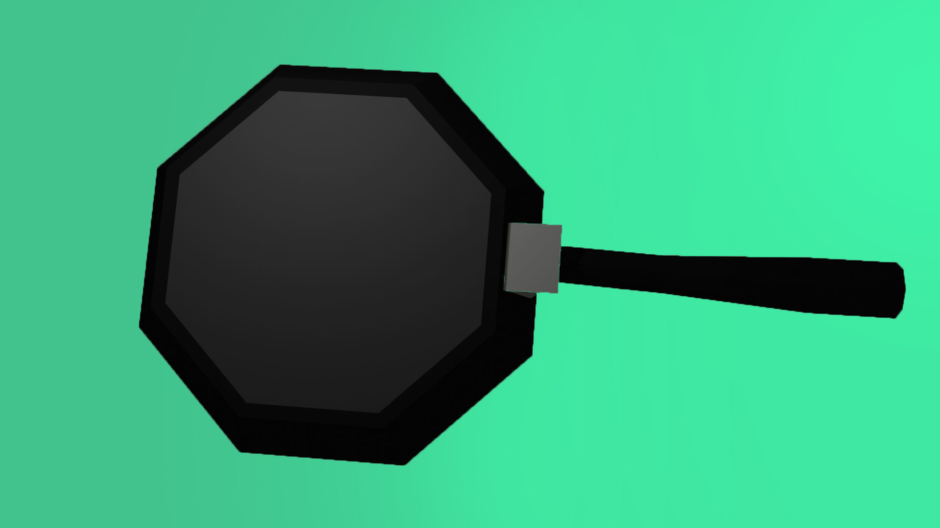 Low-poly Eggs on Pancake Low-poly 3D model_9