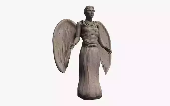 Stone angel statue