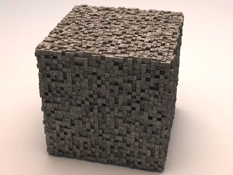 Sci-Fi Shapes - The Cube 3D model_0