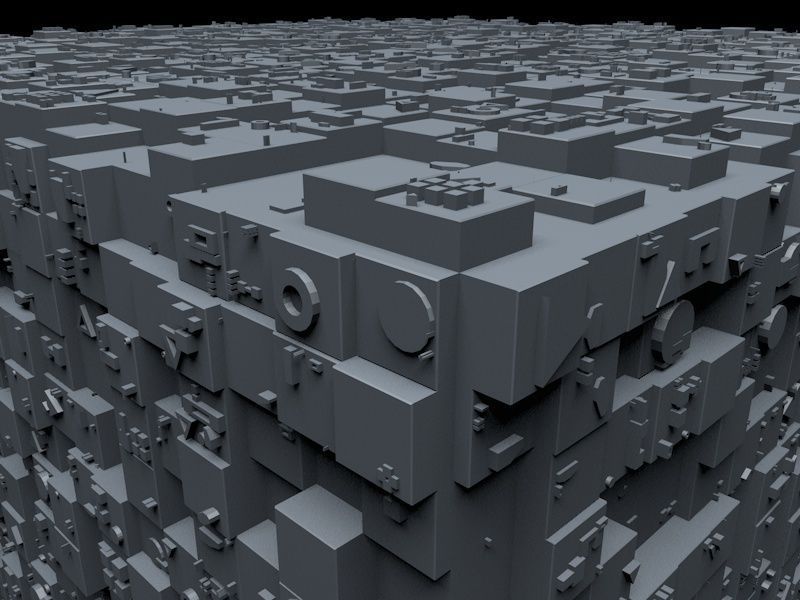 Sci-Fi Shapes - The Cube 3D model_3