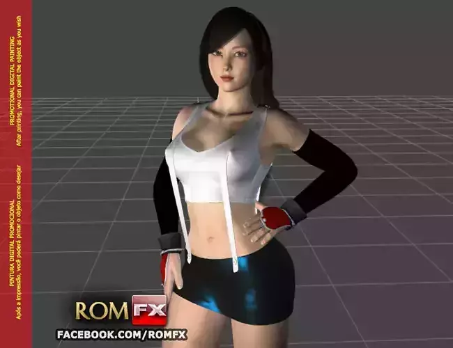 Tifa Lockhart - Final Fantasy - Figure Printable 3D print model