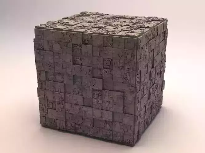 Sci-Fi Shapes - The Cube v2 3D model