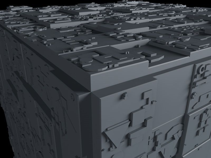 Sci-Fi Shapes - The Cube v2 3D model_13