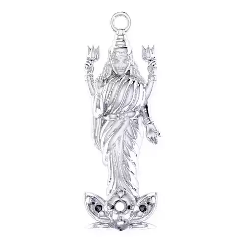 Laxmi pendant  3d print model jewelry 