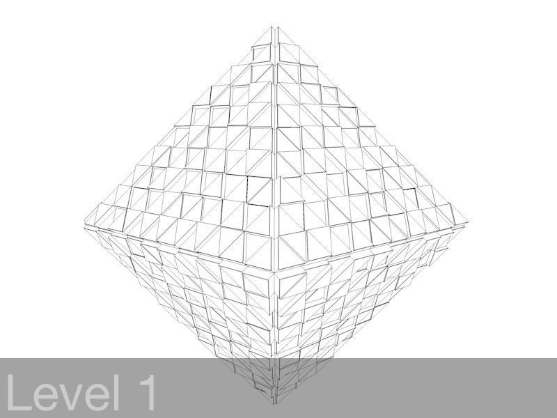 Sci-Fi Shapes - The Diamond 3D model_7