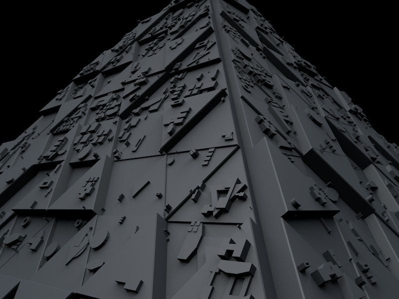 Sci-Fi Shapes - The Diamond 3D model_9