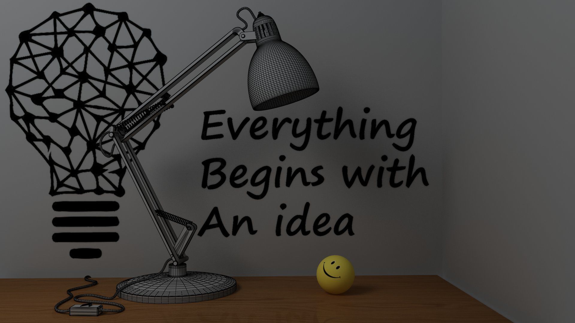 Study Lamp 3D model_1