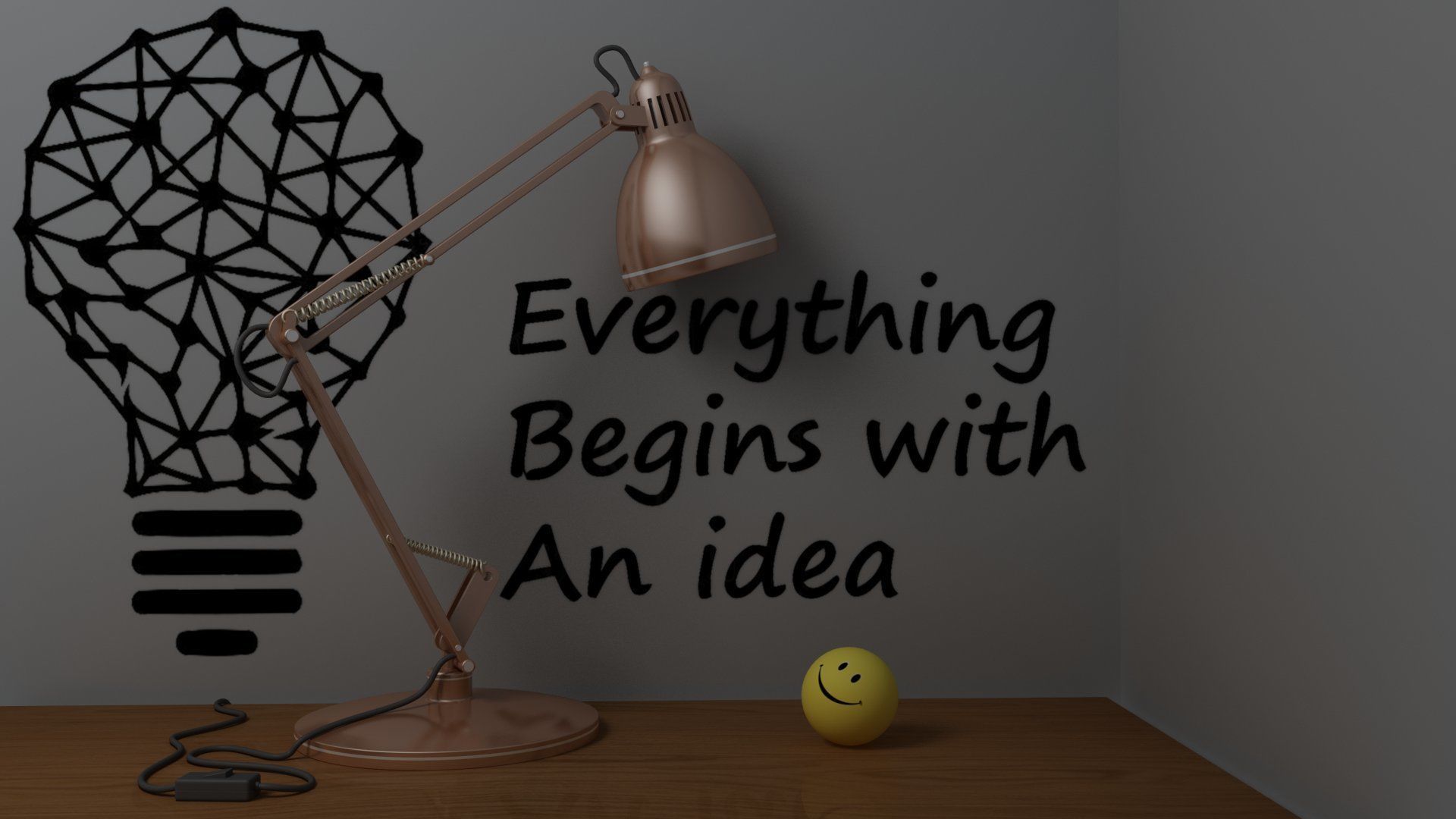 Study Lamp 3D model_3