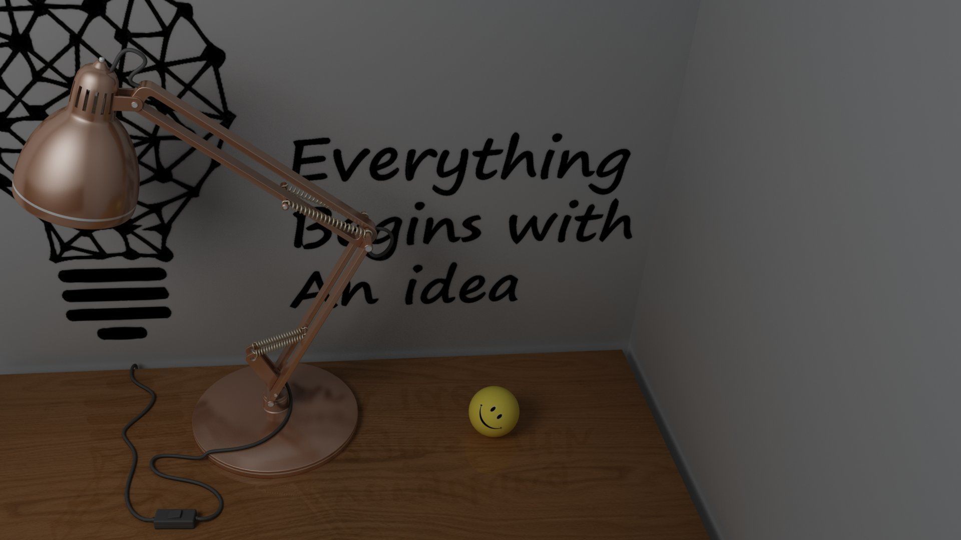 Study Lamp 3D model_17