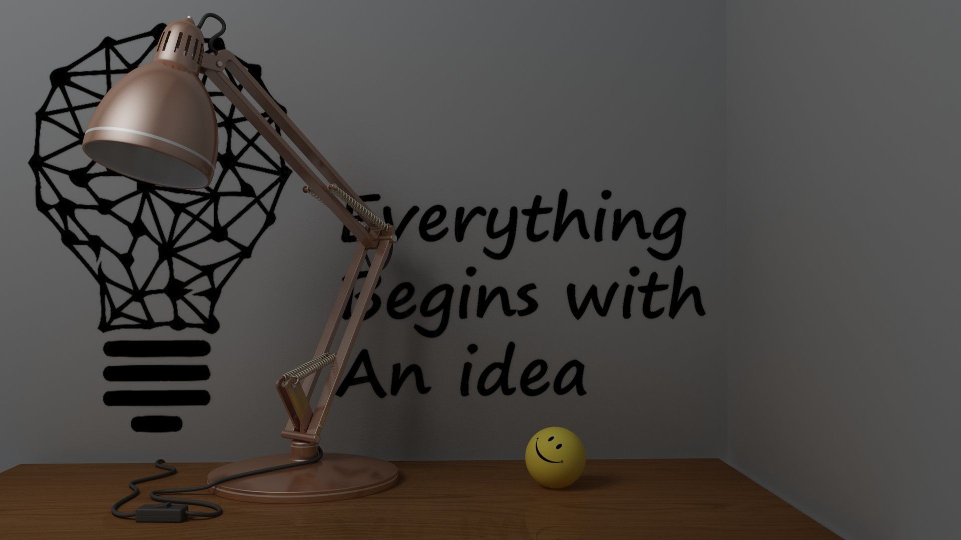 Study Lamp 3D model_7