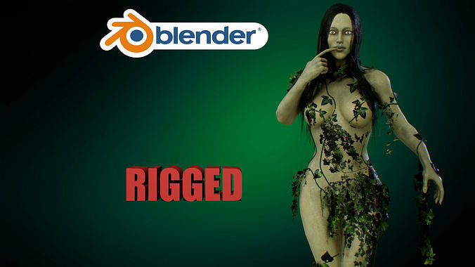 drowned woman Low-poly 3D model