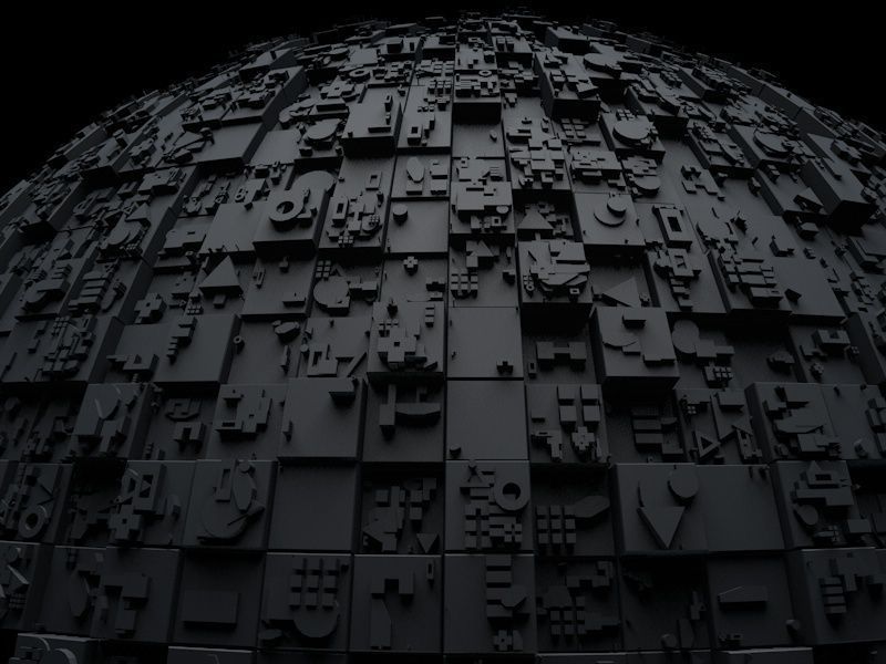 Sci-Fi Shapes - The Sphere 3D model_5