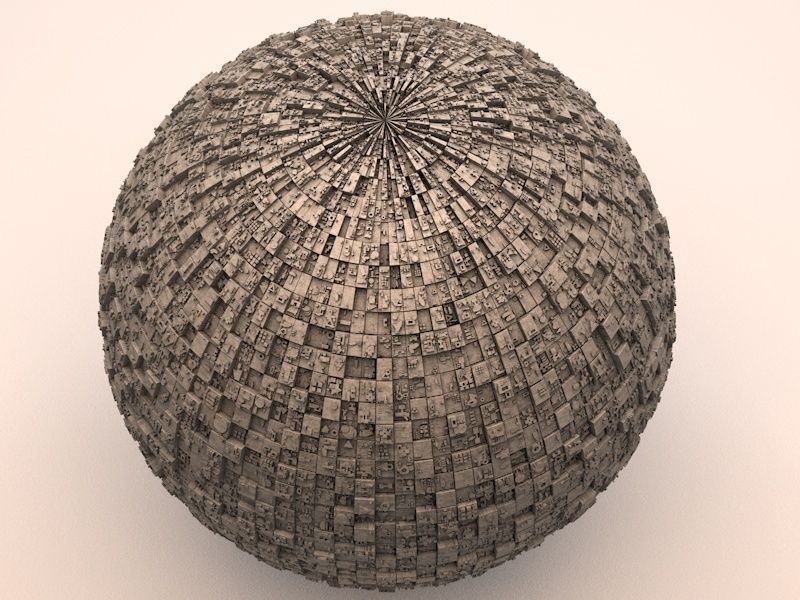 Sci-Fi Shapes - The Sphere 3D model_1