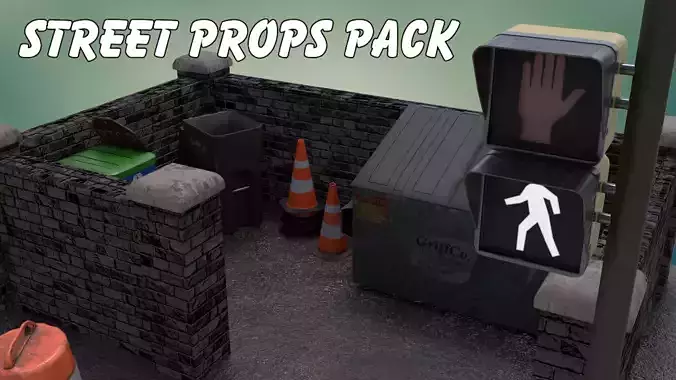 STREET PROPS -FREE- Free 3D model