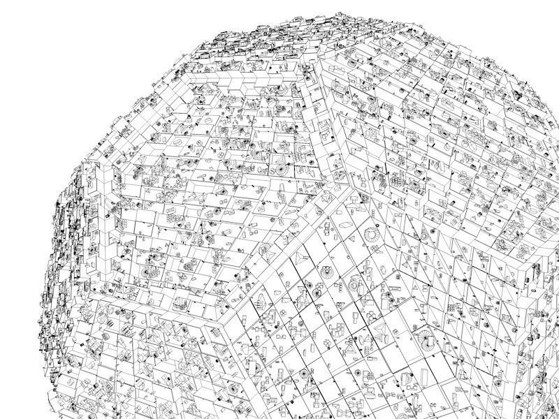 Space Station - The Hedron 3D model_4