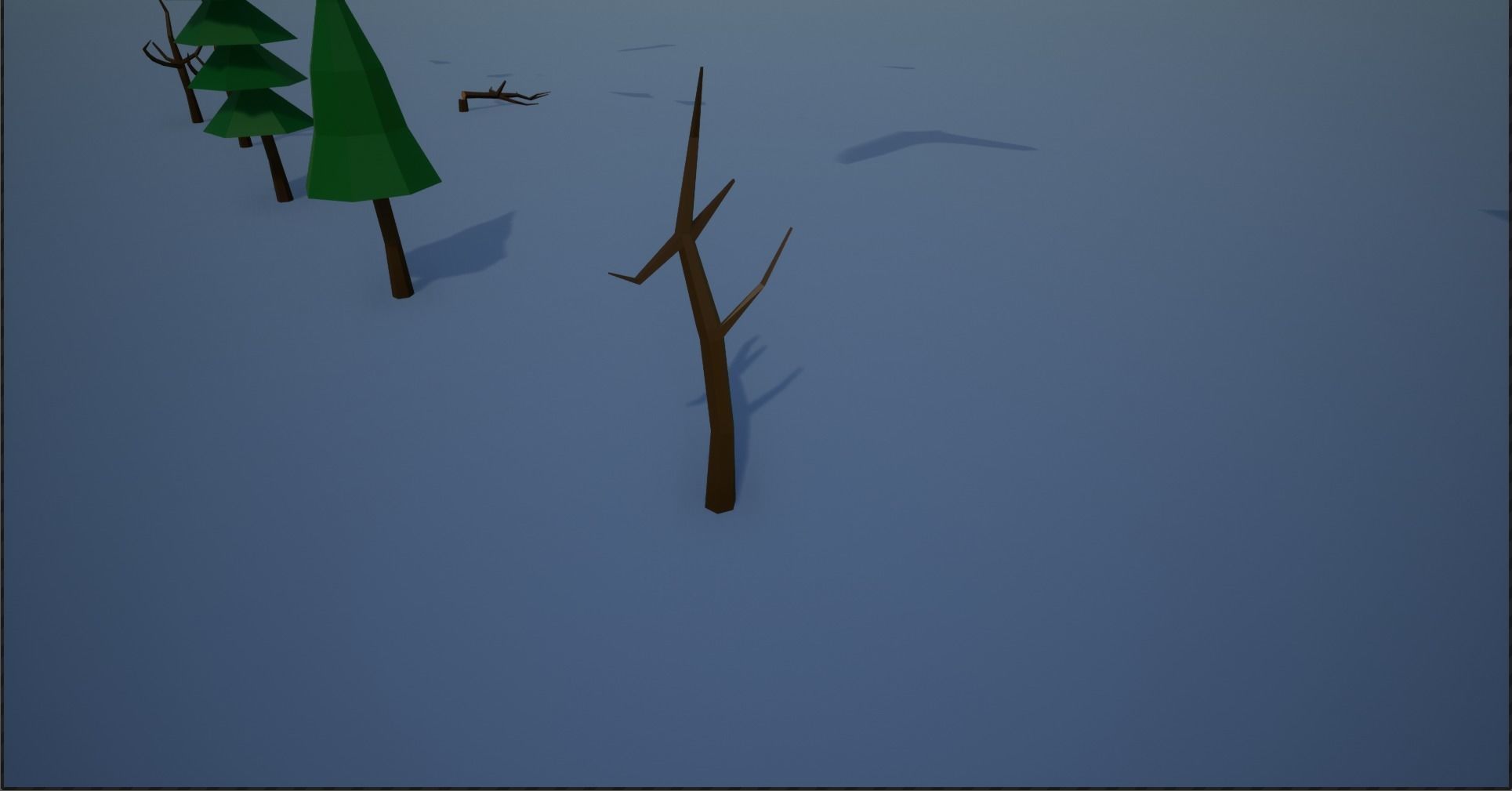 Lowpoly Trees group of Low-poly 3D model_29