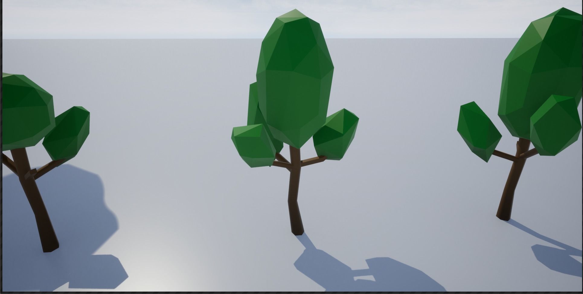 Lowpoly Trees group of Low-poly 3D model_23