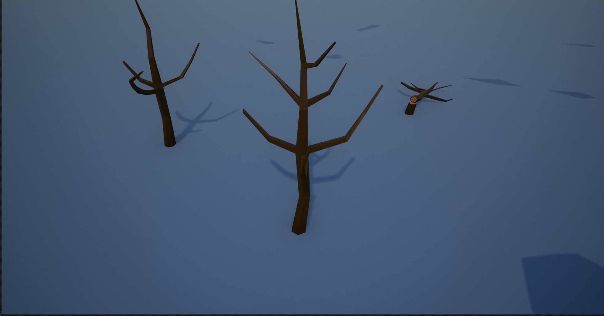 Lowpoly Trees group of Low-poly 3D model_30
