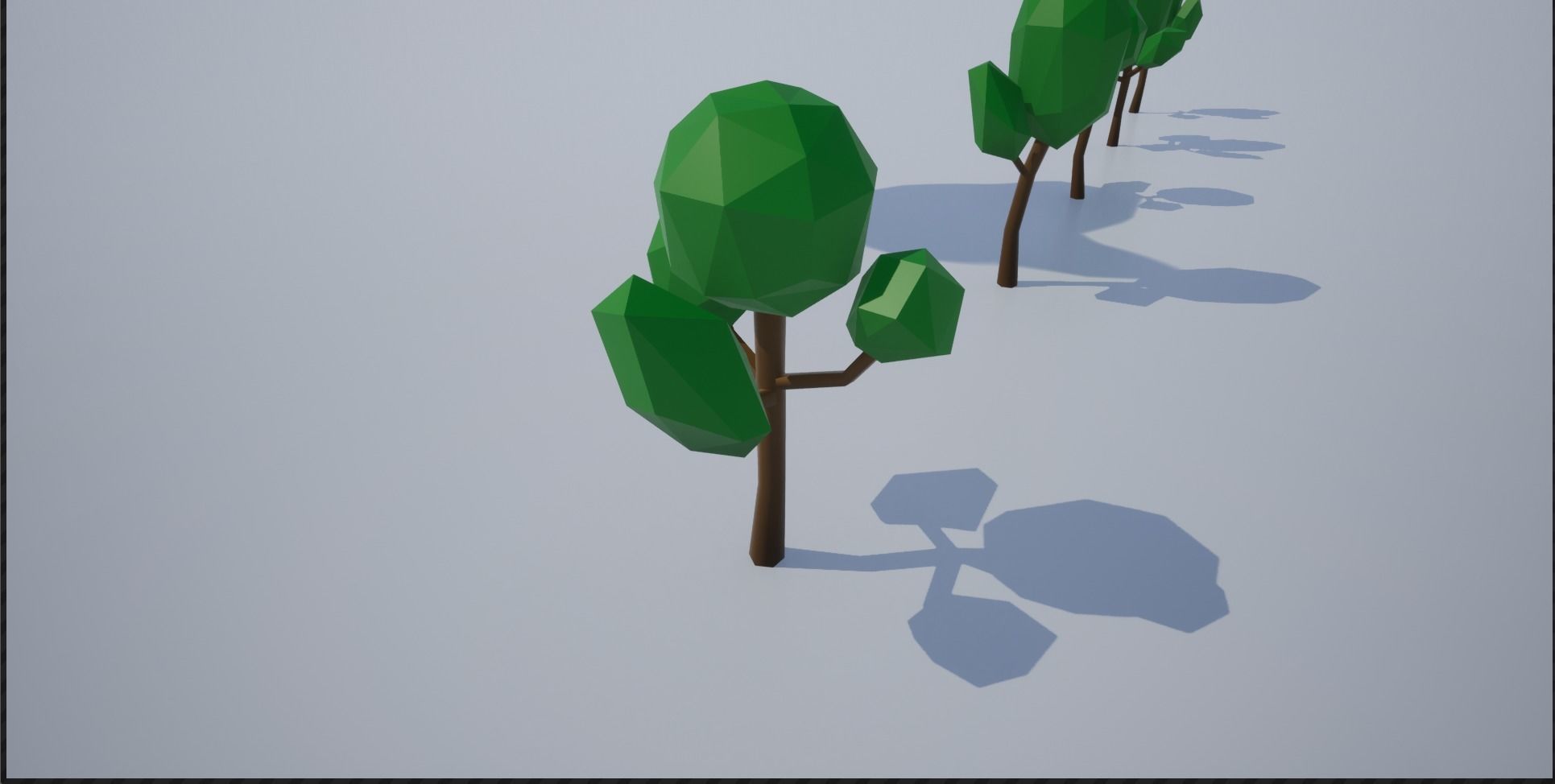 Lowpoly Trees group of Low-poly 3D model_18
