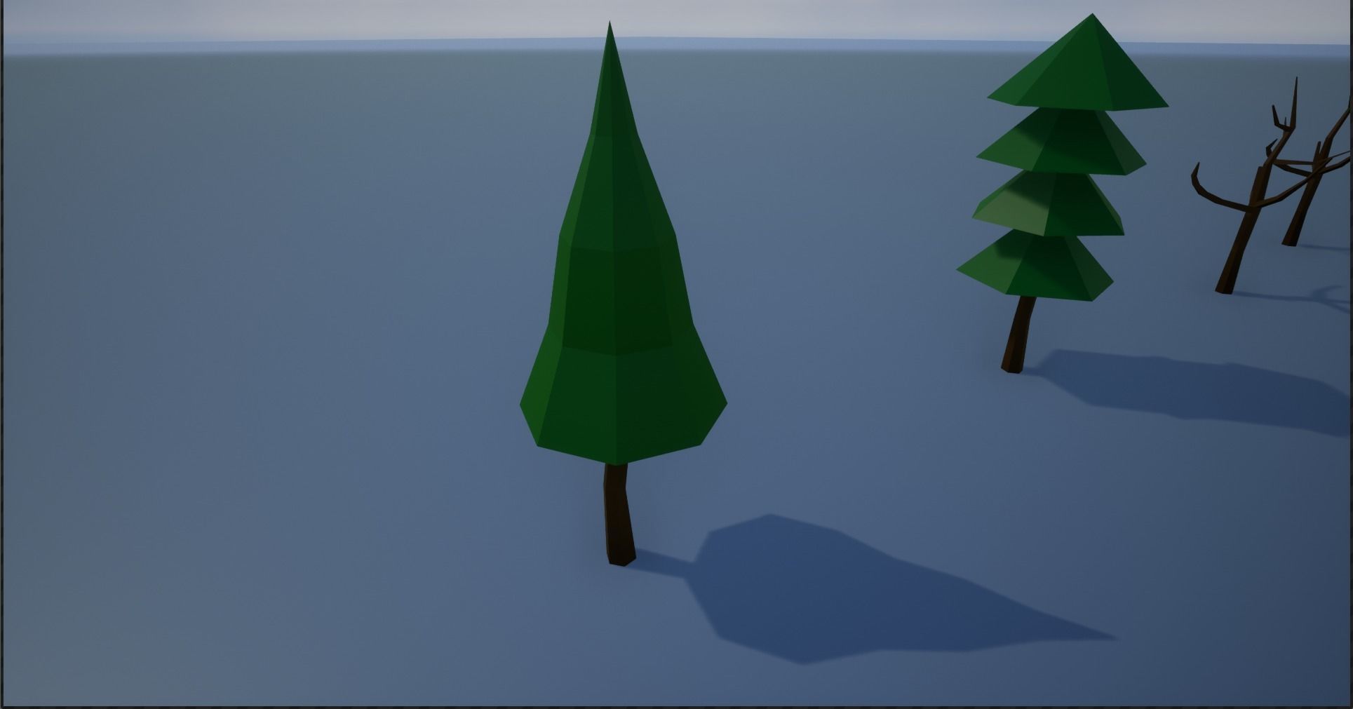 Lowpoly Trees group of Low-poly 3D model_32