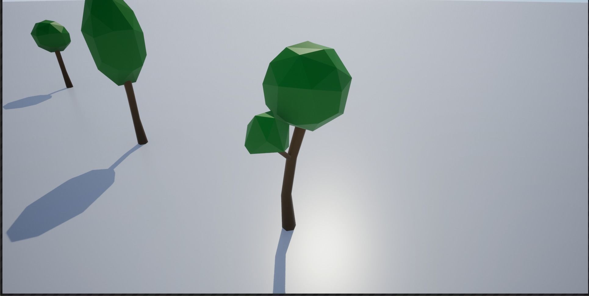 Lowpoly Trees group of Low-poly 3D model_16