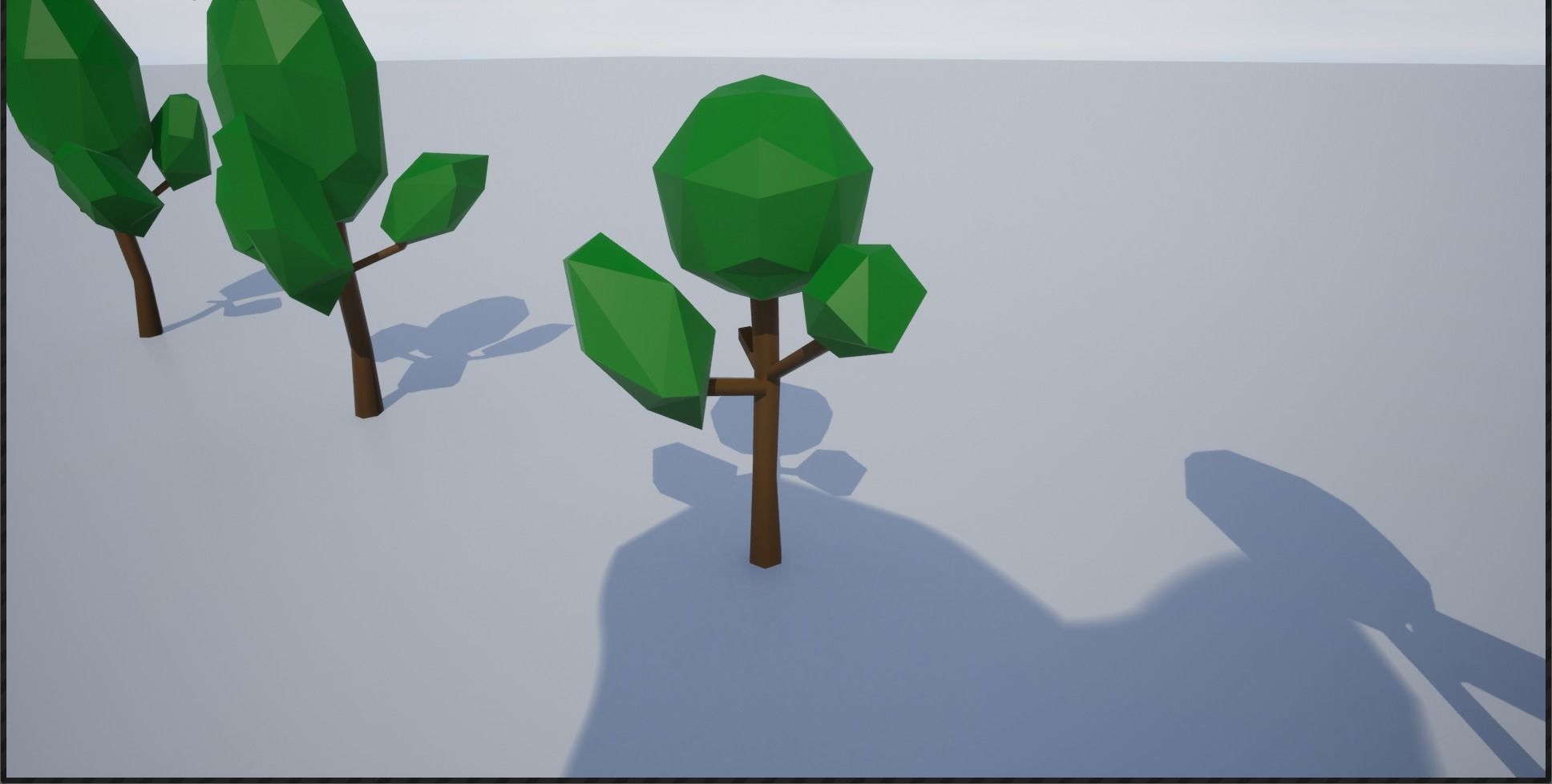 Lowpoly Trees group of Low-poly 3D model_21