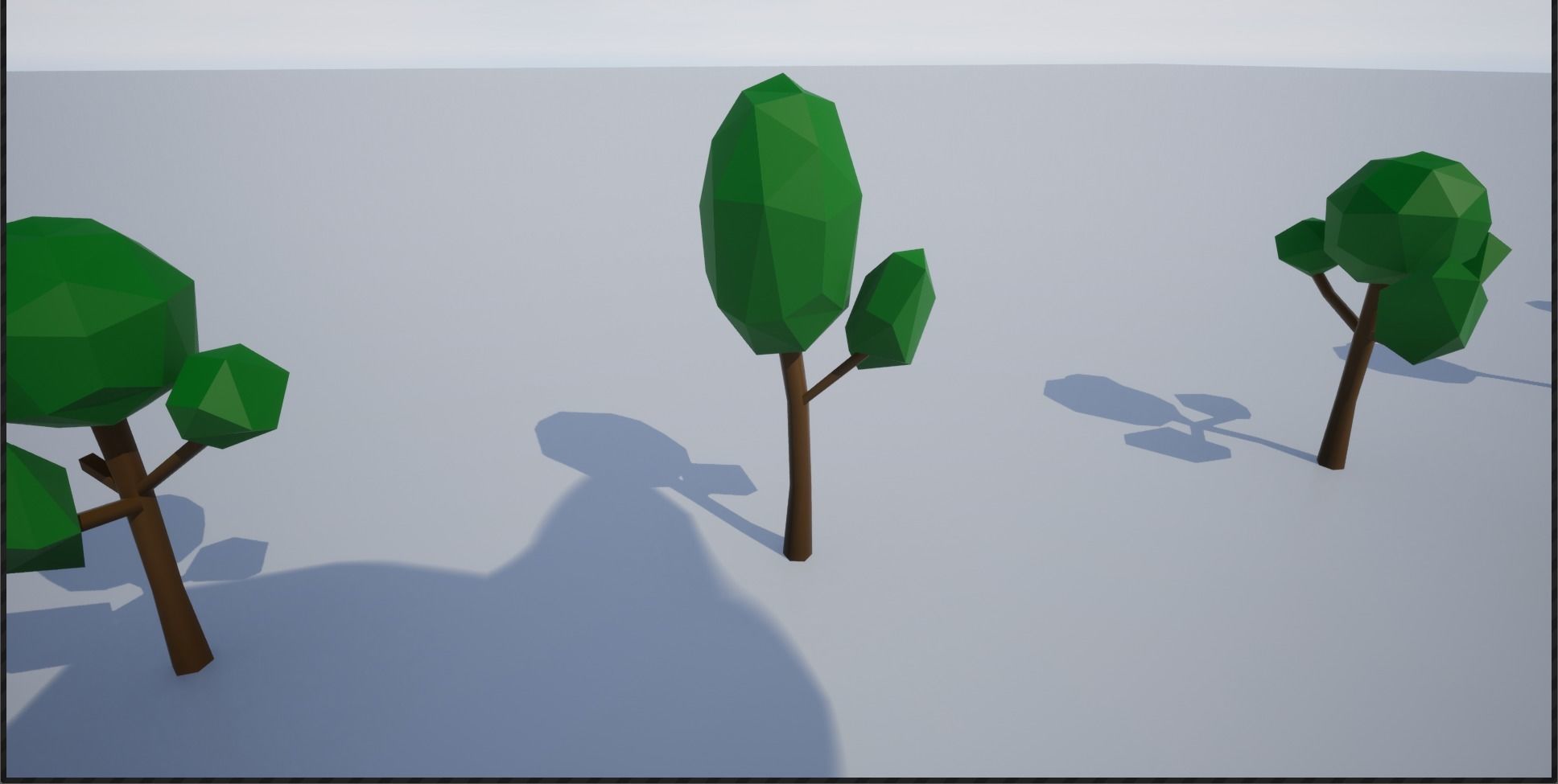 Lowpoly Trees group of Low-poly 3D model_20