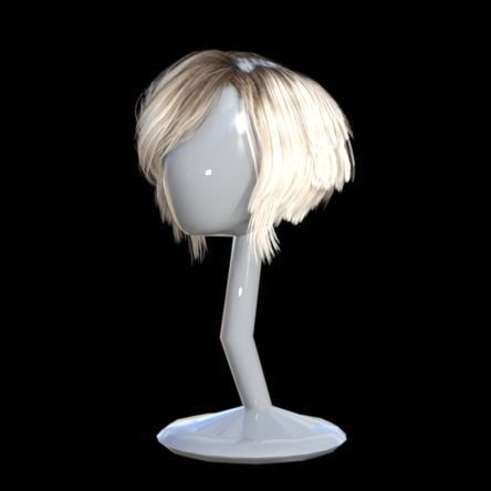 realistic hair feather lamp 3D model_1