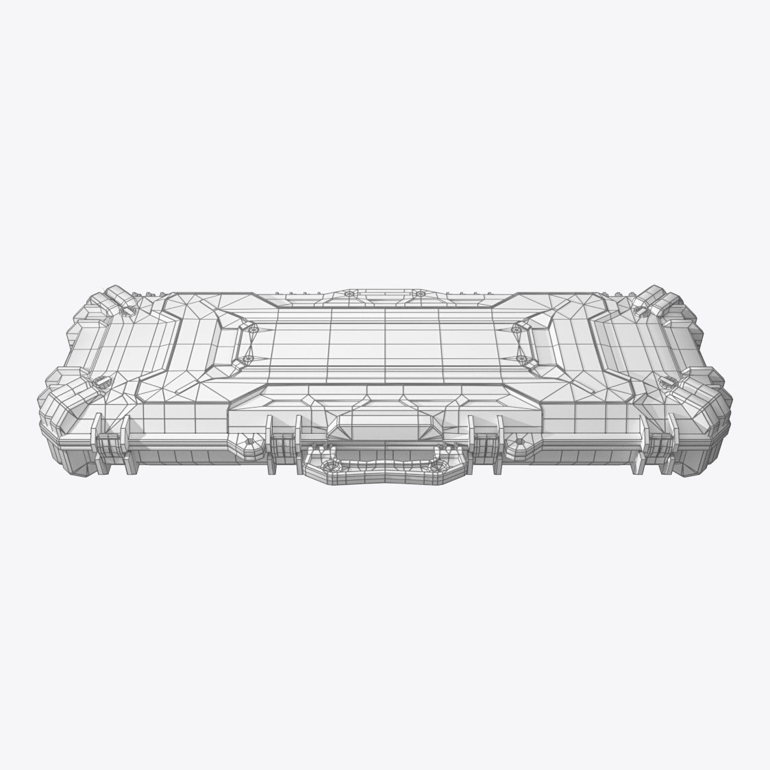 Sci-fi Military Case Low-poly 3D model_1