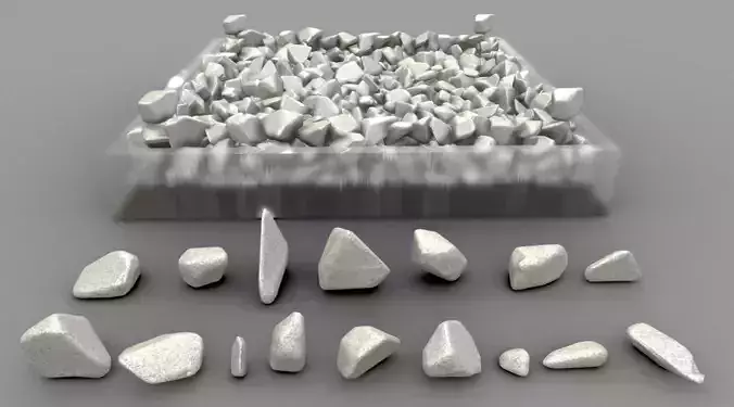 Sandstone Package Low-poly 3D model
