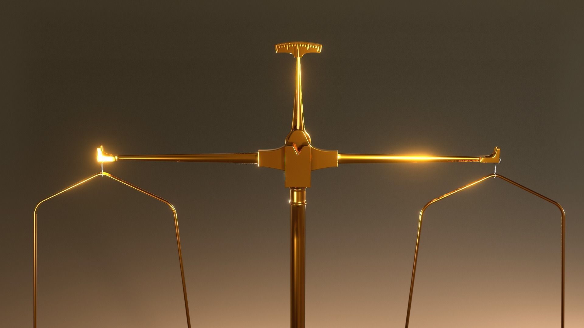 Scale balance Vintage 3D model_2