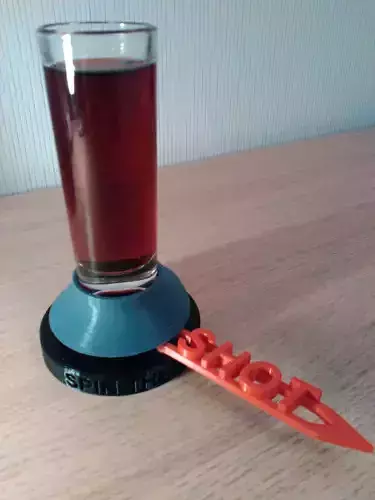 spin the shot exciting drinking game Free 3D print model