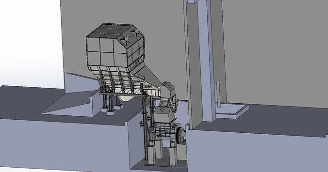 Feeder conveyor system 3D model
