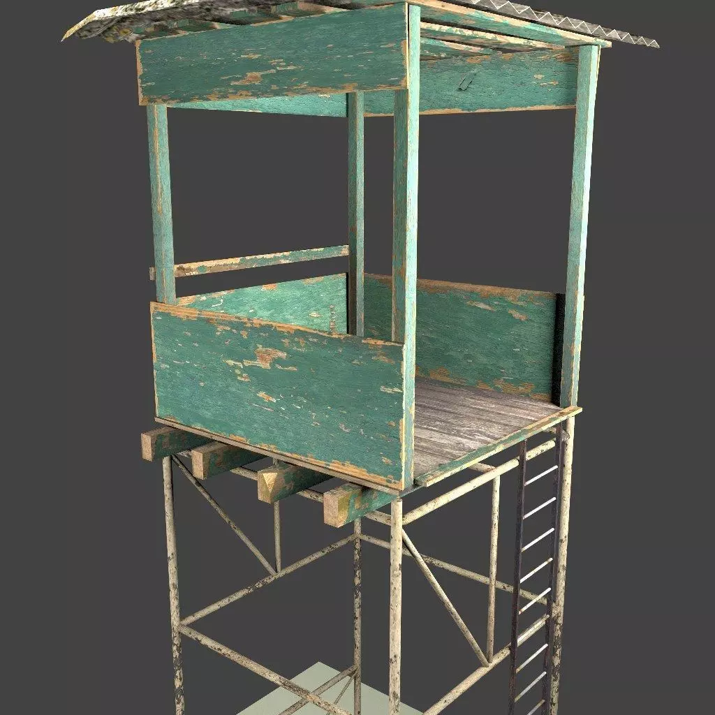 Hunting Tower 3D model